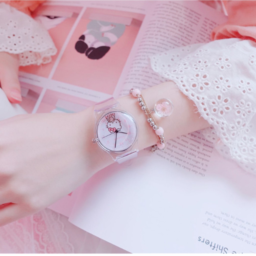 Đồng Hồ Trẻ Em Dây Cao Su Mặt Mèo KITTY Dễ Thương 343 | BigBuy360 - bigbuy360.vn