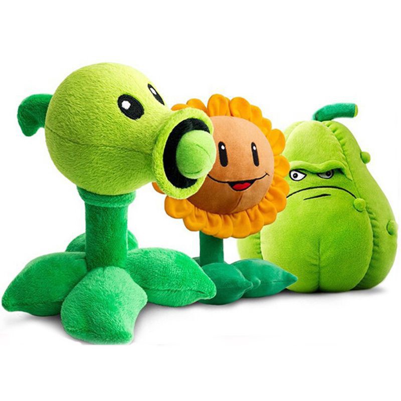 20cm Plants Vs Zombies Nhồi Bông Mềm Mại Đồ Chơi Trẻ Em