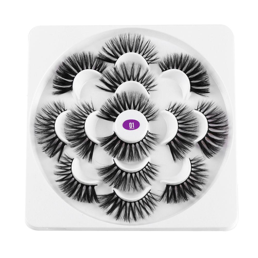 Bộ 7 Cặp Lông Mi Giả Dài Tự Nhiên Handmade Dành Cho Nữ