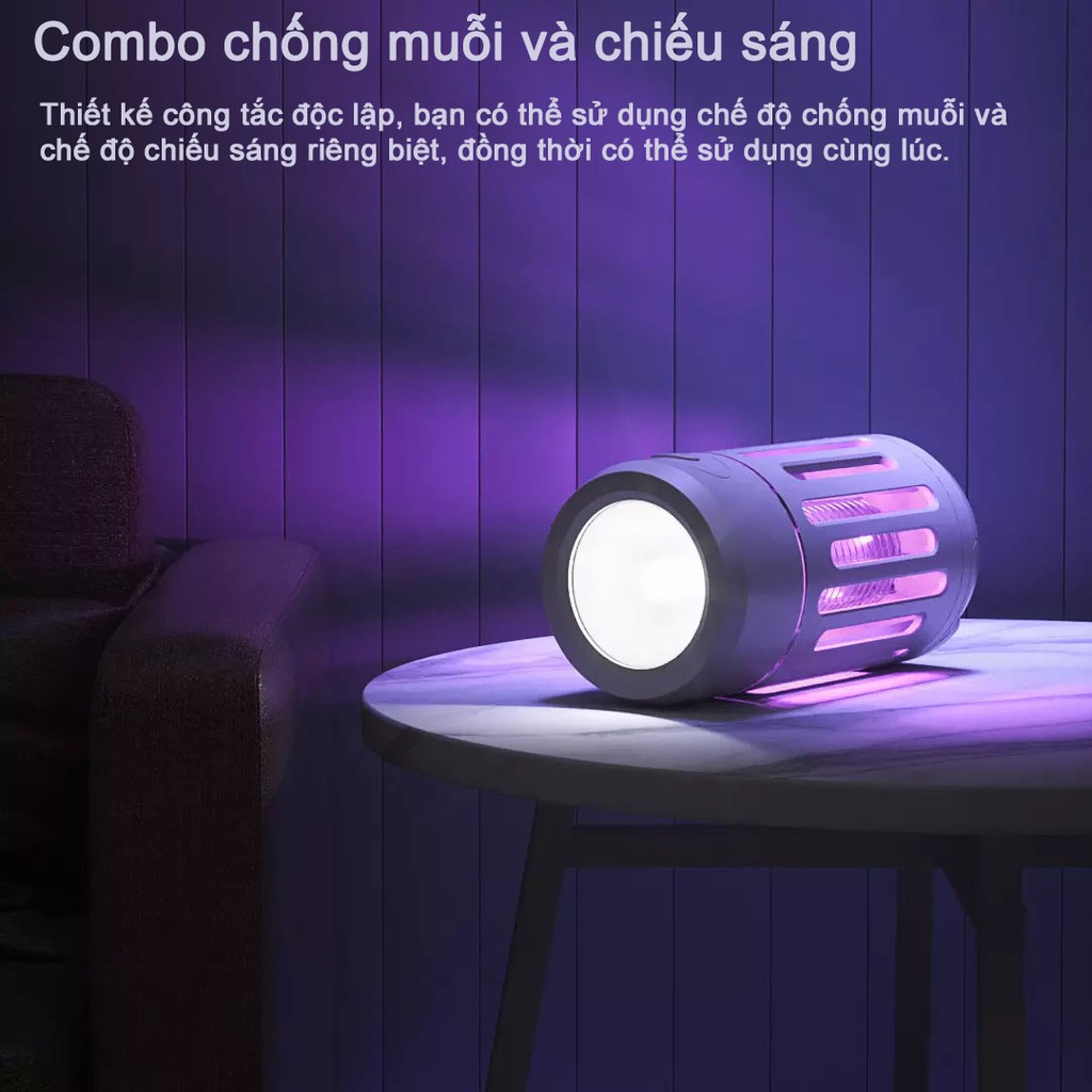 Đèn Giết muỗi Và Côn Trùng Tiện Lợi Xiaomi Y8RK - Máy diệt muỗi bằng điện Y8EK Bảo hành 6 tháng