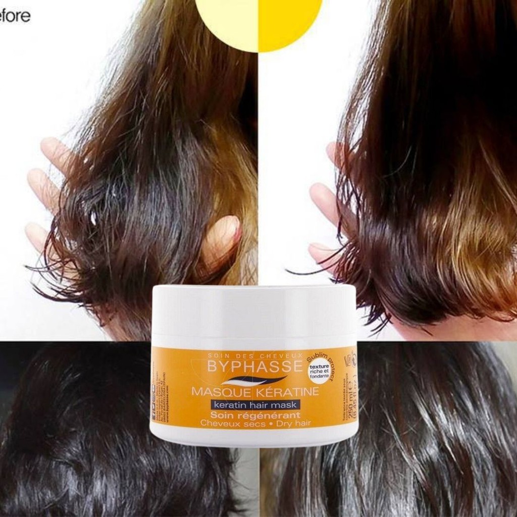 Kem hấp tóc Byphasse Masque Keratin 250ml Ouibeaute