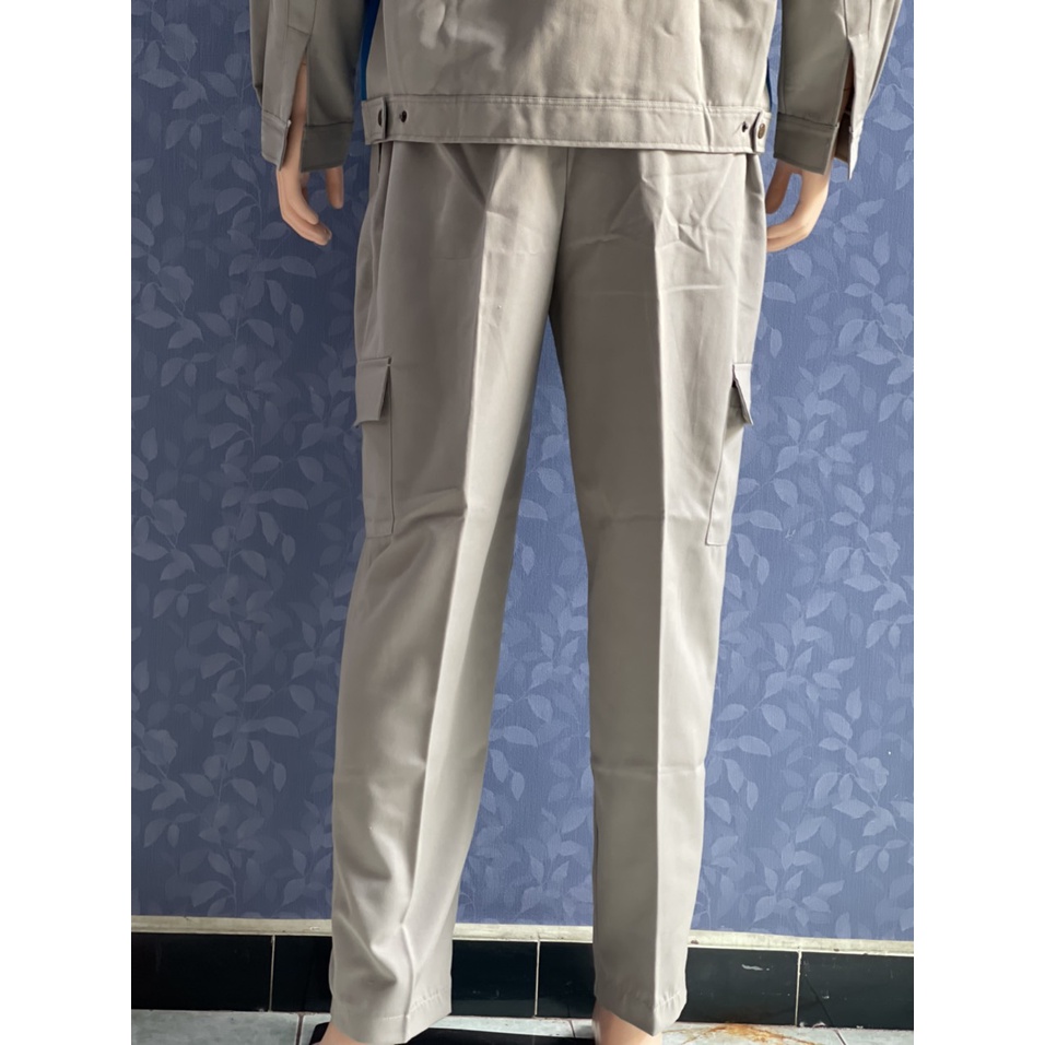 Quần kaki túi hộp bảo hộ lao động nam  loại dày cho kỹ sư cơ khí, xây dựng,hóa dầu, sơn-xưởng sản xuất