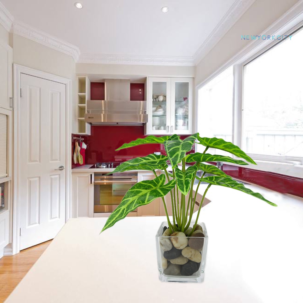 Cây Lá Xanh Nhân Tạo Dùng Trang Trí Văn Phòng/Trong Nhà/Ngoài Trời