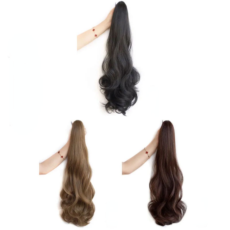 Tóc Giả Đuôi Ngựa Xoăn Dài Thời Trang Dành Cho Nữ