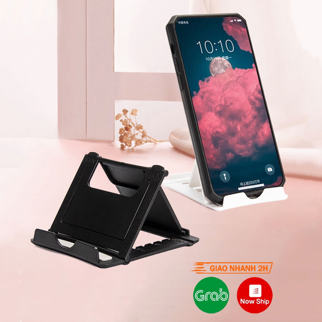 Giá đỡ điện thoại tùy chỉnh độ nghiêng gấp lại siêu gọn nhiều màu kích thước 8cm x 7cm