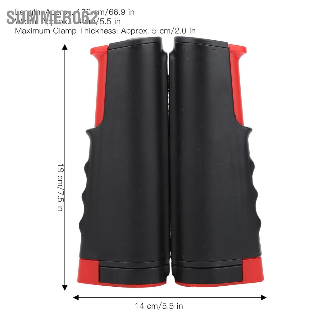 Summer062 Lưới bóng bàn có thể thu vào kính thiên văn di động huấn luyện bộ vợt