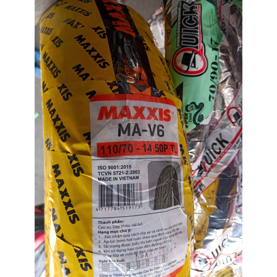 Vỏ Maxxis-110/70-14 ( hình chụp trực tiếp )