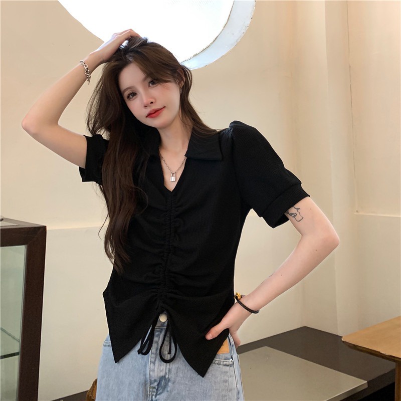 NRVP Áo Sơ Mi Dáng Rộng Thời Trang Hàn Quốc Cá Tính Cho Nữ