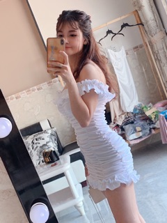 Đầm body nhúm
