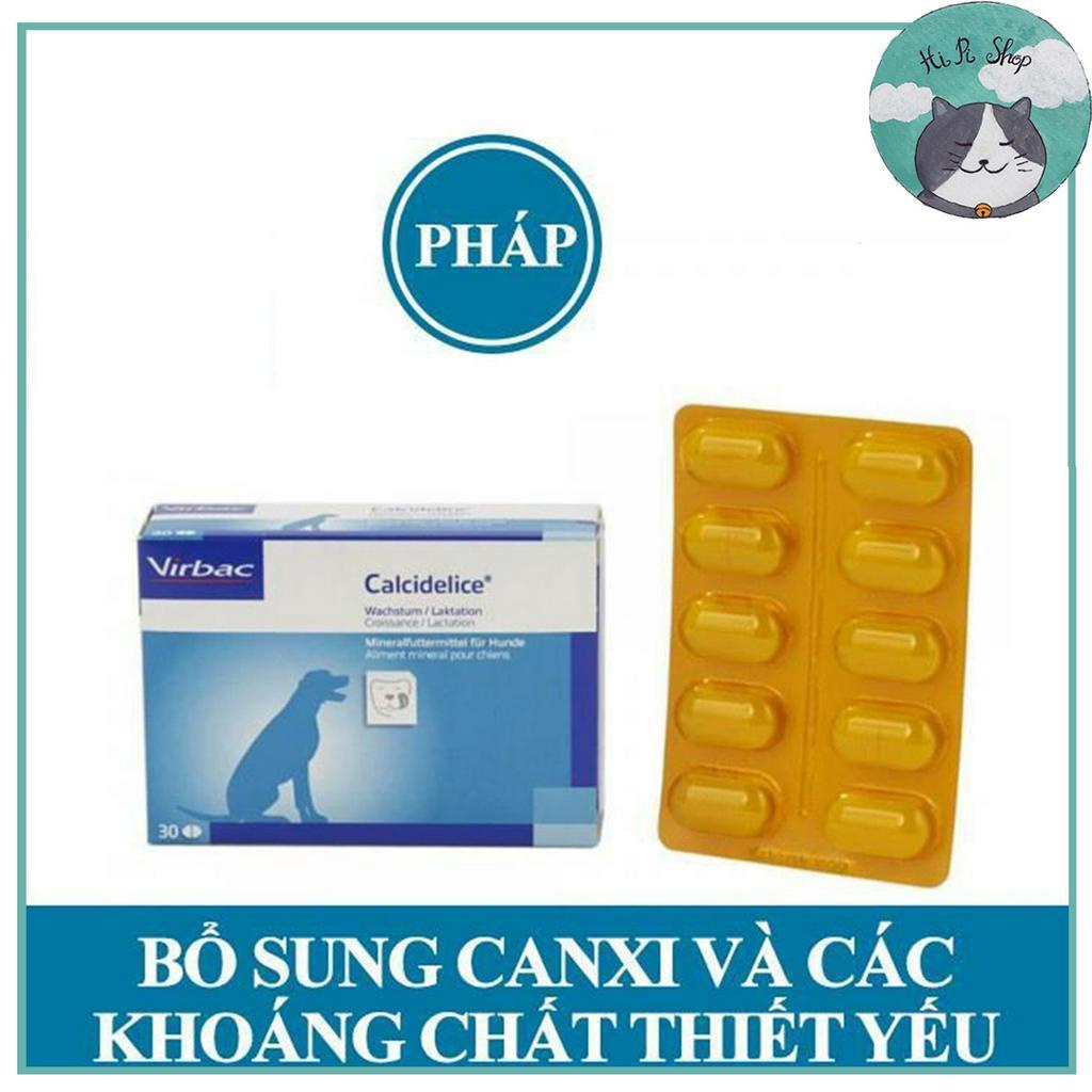 Canxi Pháp Cho Chó Mèo VIRBAC CALCI DELICE Vị Thịt Bò Dành Cho Thú Cưng
