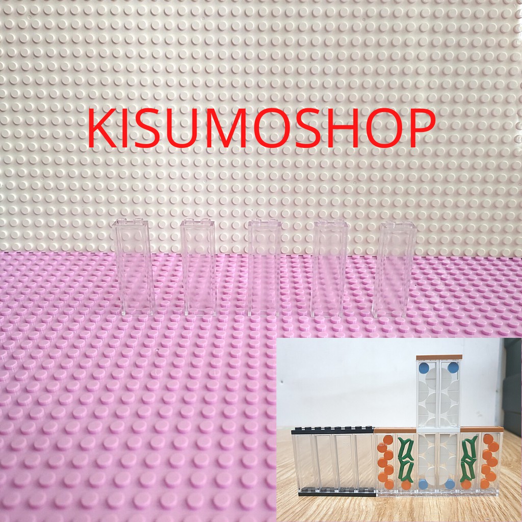 PHỤ KIỆN MOC LEGO COMBO 2 TẤM KÍNH CAO 2x6x1 CÓ THỂ MOC NHƯ HÌNH