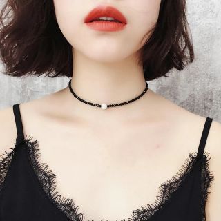 Vòng Cổ Choker Pha Lê Áo Đính Nt Thật 8 ly