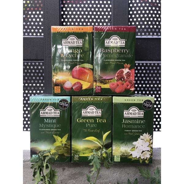 Trà xanh Ahmad tea london 20 gói