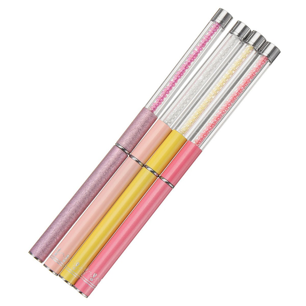 Cọ Sơn Móng Tay Gel UV Với Tay Cầm Hạt Nhiều Màu Tùy Chọn DIY