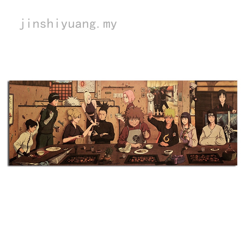 Tranh Lụa Treo Tường In Hình Naruto Phong Cách Nhật Bản Kích Thước 70x27cm