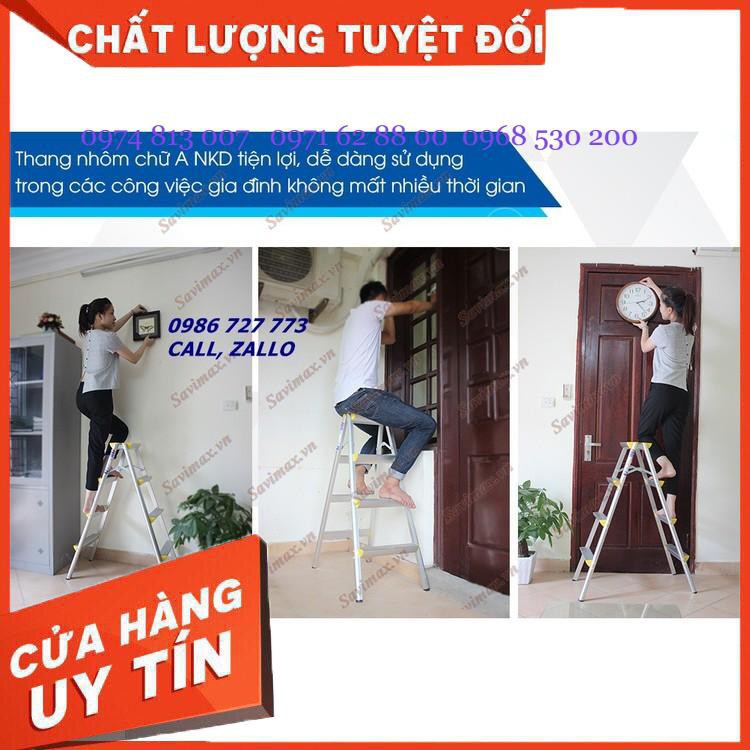 Thang nhôm chữ A Nikawa NKD-03, thang ghế 3 bậc, thang nhôm 3 bậc Giá cực Rẻ