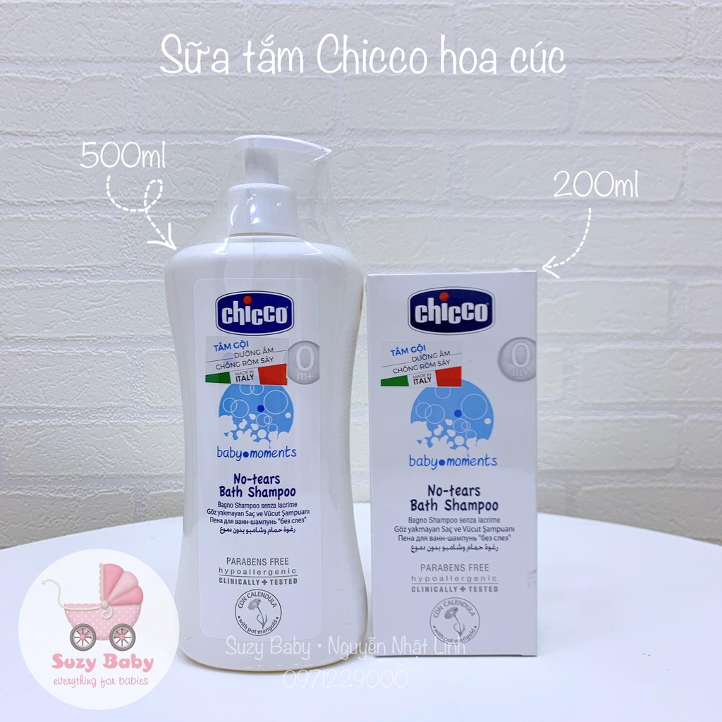 SỮA TẮM CHICCO YẾN MẠCH, HOA CÚC 200ml