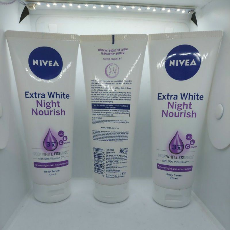 Sữa Dưỡng Thể Trắng Da Ban Đêm NIVEA Extra White Night Nourish