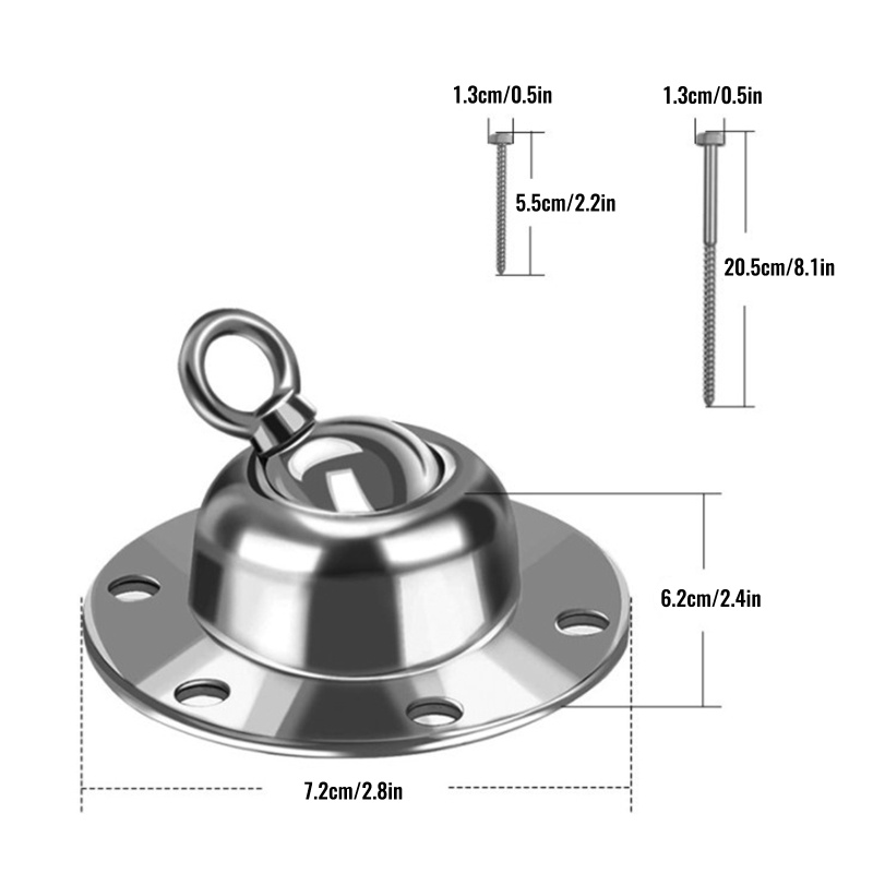 Seng Dây Buộc Thú Cưng Đi Dạo Và Cọc 360 Độ°Mỏ Neo Dạng Xoay Phù Hợp Với Mọi Loại Breeds