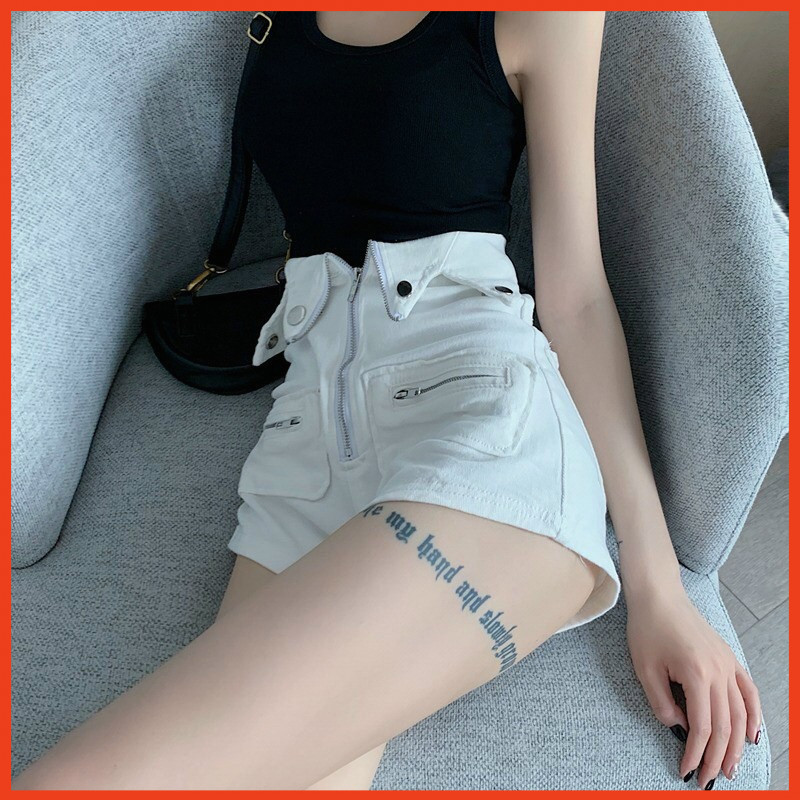 Quần kaki lưng bẻ phối dây khóa kéo siêu đẹp chất kaki dày dặn, có size- bin9399