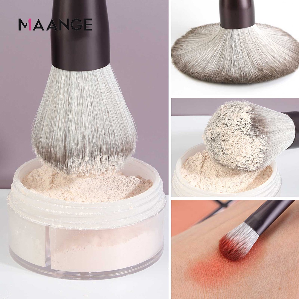 Bộ cọ trang điểm MAANGE 14 cái chuyên nghiệp cọ Makeup với xô đựng đồ