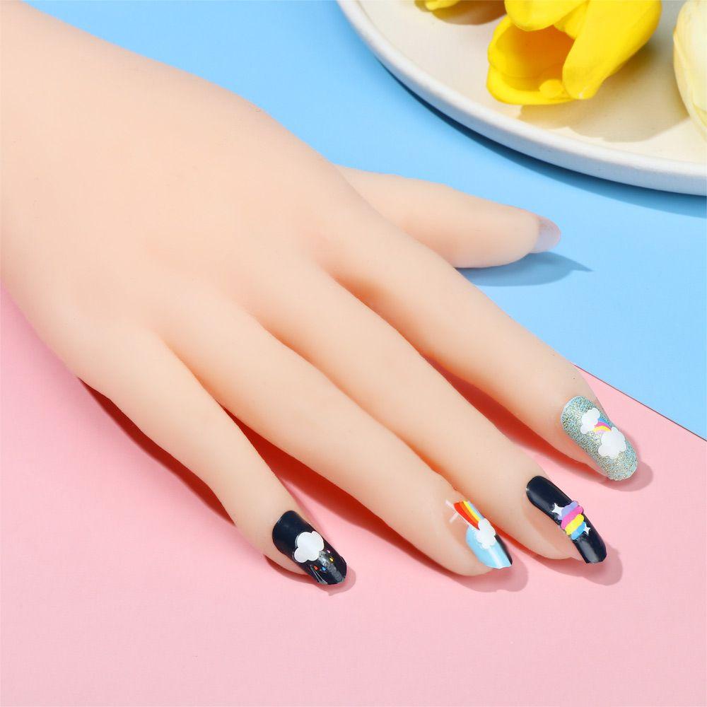Sticker Dán Tường Tự Dính Họa Tiết Đám Mây Trắng 3D Dễ Thương Bắt Mắt
