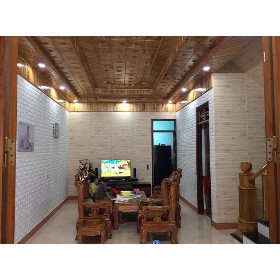 [Giảm Giá] Xốp dán tường 3d giả gạch đủ màu giá gốc, kt 70*77cm | BigBuy360 - bigbuy360.vn