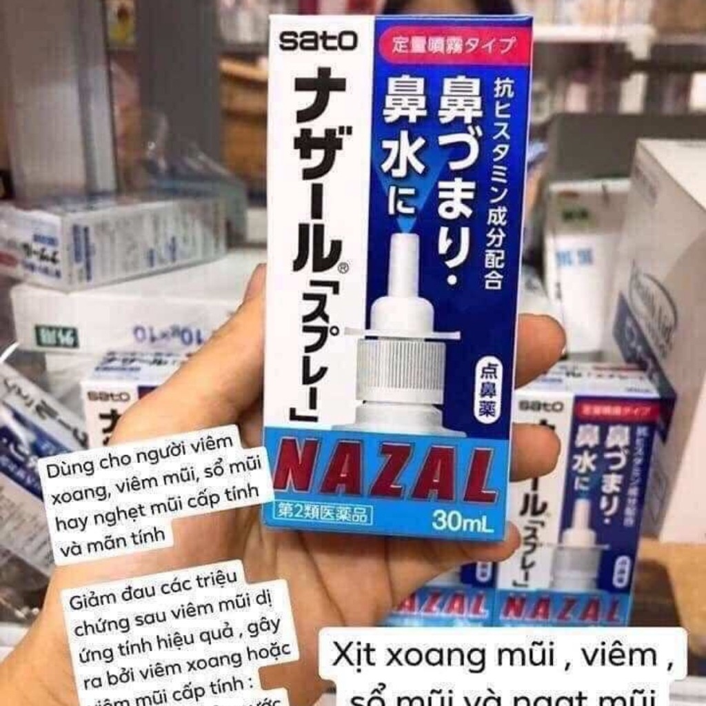 [chất lượng] Bình Xịt khoáng mũi Nazal Nhật Bản 30ml | BigBuy360 - bigbuy360.vn