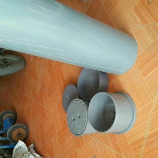 Combo 1 bịt xả 160, 1 bịt trơn, 1 nối ống và 40cm ống 160