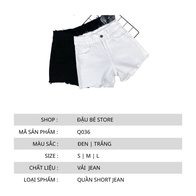 Quần Short Denim Nữ Cạp Cao Ulzzang - Quần Sooc Đùi Kaki Jean Ngắn Lưng Cao Thời Trang Hottrend 2022 - Daube - Q036