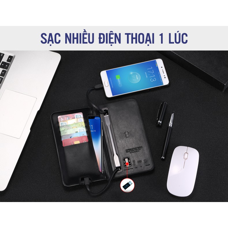 VÍ BÓP TIỀN NAM TÍCH HỢP SẠC KHÔNG DÂY WIFIC