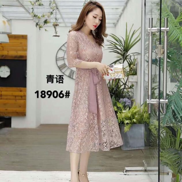 Váy ren công chúa cao cấp