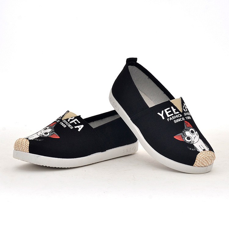 Giày slip on mèo cá tính , giày lười NỮ - GTTG29 siêu xinh | BigBuy360 - bigbuy360.vn