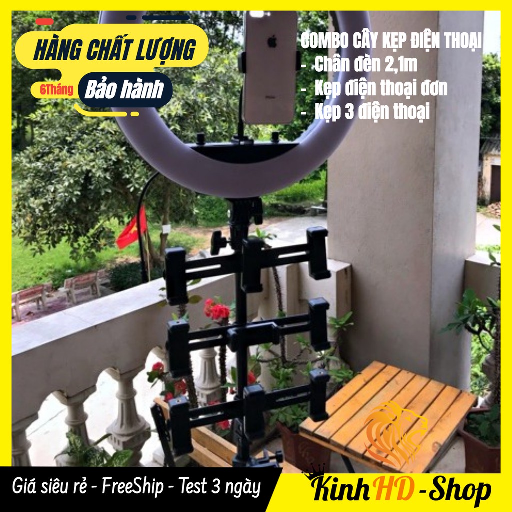 [CHÍNH HÃNG] Giá Đỡ Kẹp Điện Thoại Gắn Vào Tripod Hỗ Trợ Livestream - Live Quay Phim Nhiều Máy Cùng Lúc 🌺FREESHIP🌺 | BigBuy360 - bigbuy360.vn