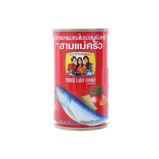 Cá nục xốt cà 3 Cô Gái hộp nắp giựt 155g