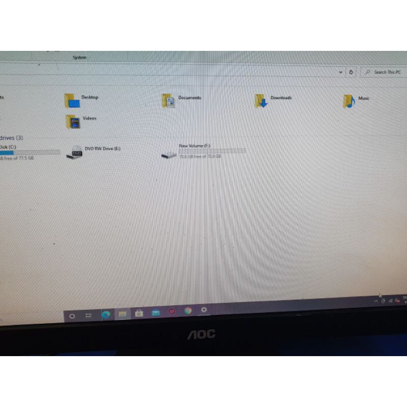 MÀN HÌNH LCD AOC 2070SWN LỖI SỌC, BỤI TRONG, XƯỚC MÀN | BigBuy360 - bigbuy360.vn