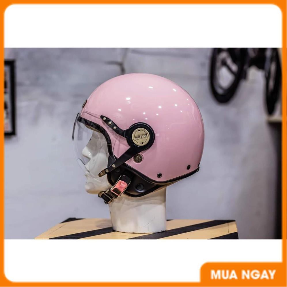 MŨ BẢO HIỂM 3/4 BULLDOG POM [TẶNG KÈM KHÓA SỐ ĐA NĂNG]_Phuotarmor