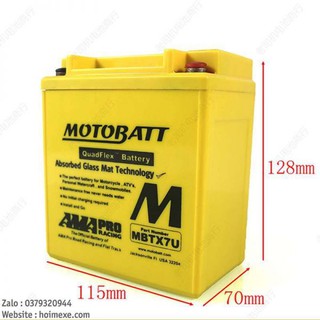 Bình ắc quy suzuki Gz 150a mẫu Motobatt