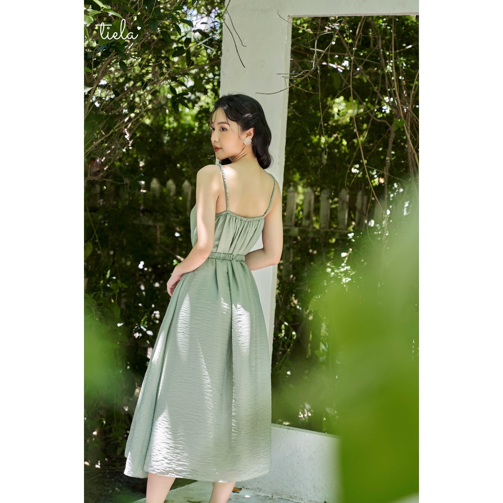 TIELA Đầm váy trơn dây vai nhún - Viola Dress
