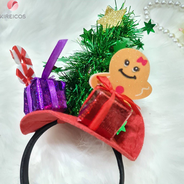 Cài Tóc Cây Thông Noel Lấp Lánh Có Quà Siêu Cute