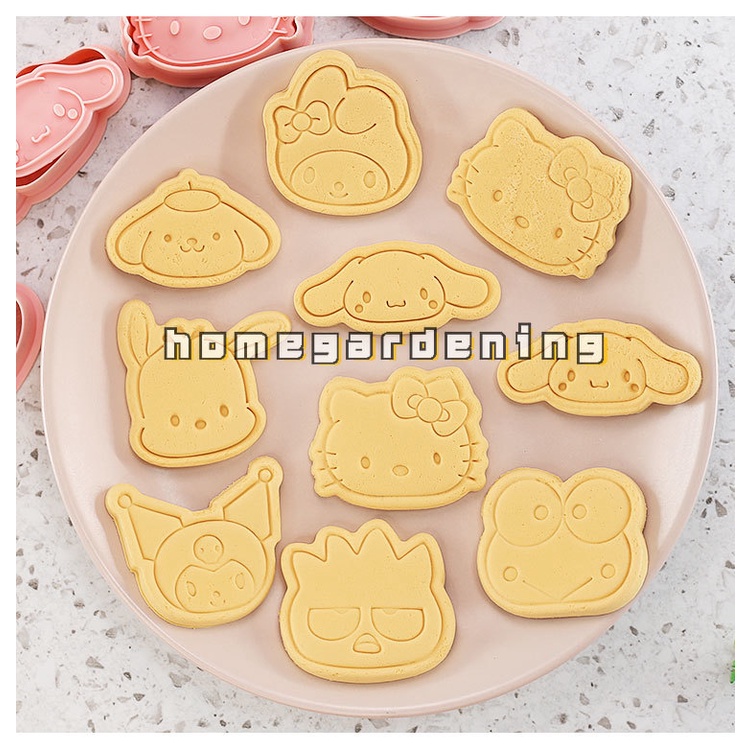 Khuôn Làm Bánh Quy Hình Hoạt Hình Melody Kuromi HelloKitty 3D DIY