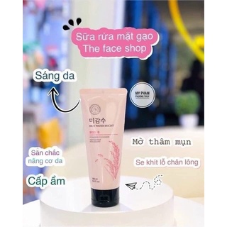 Sữa rửa mặt gạo Rice Water Bright Facial Foaming Cleanser (100ml)