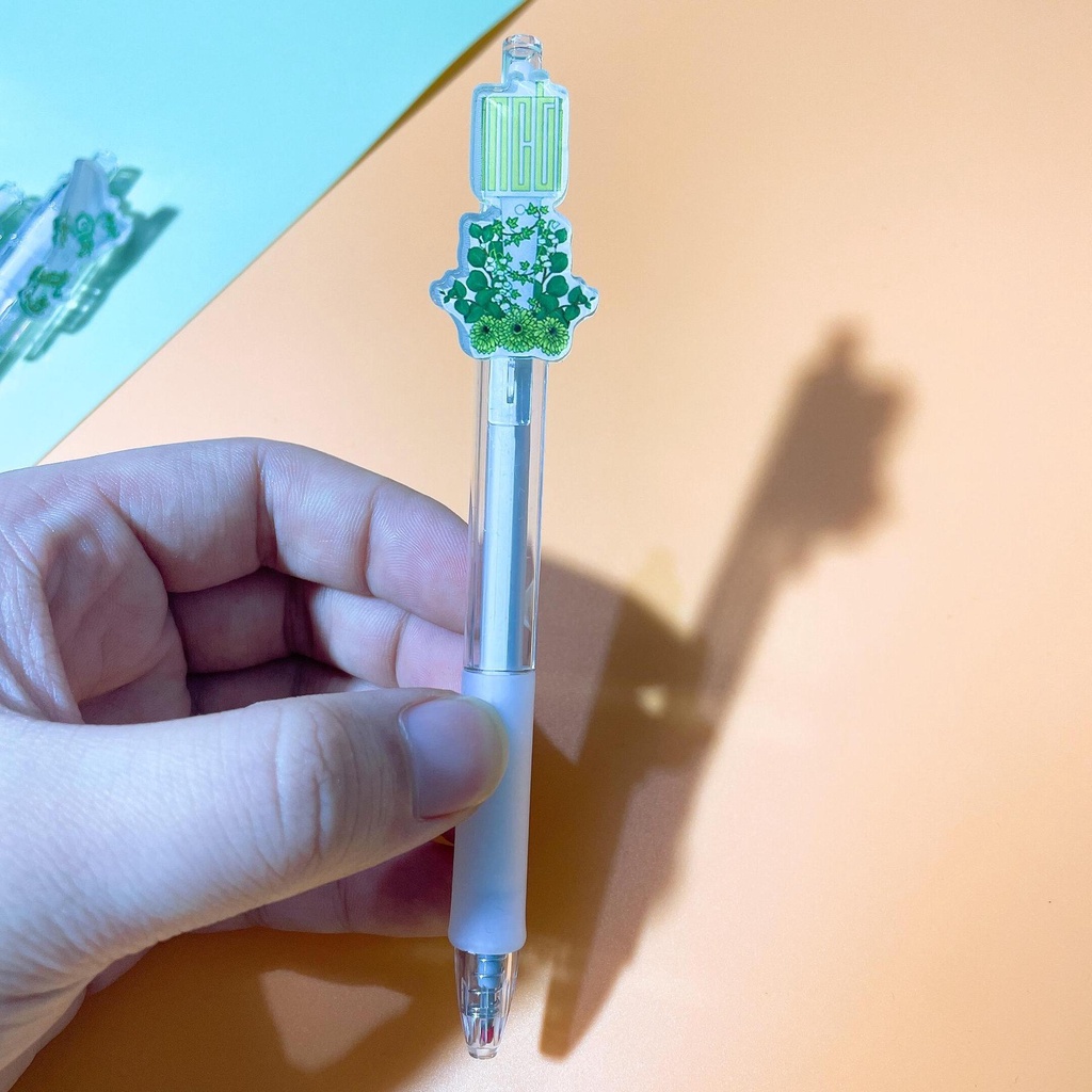 Bút Mực Gel Hình Nhóm Nhạc Kpop BTS Bangtan Boys Blackpink Stray Kids Exo Nct Stray Kids