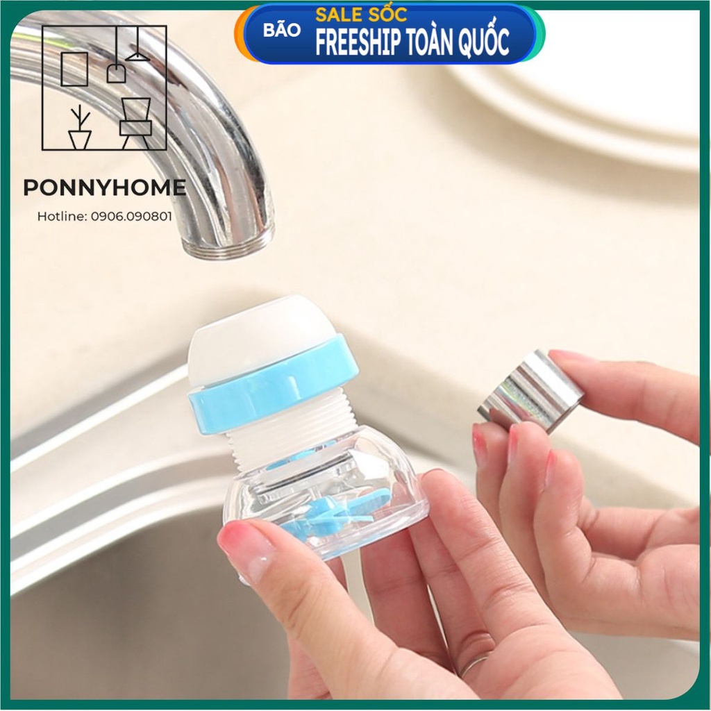 Đầu vòi nước tăng áp, hạn chế nước bắn tung tóe Ponny .