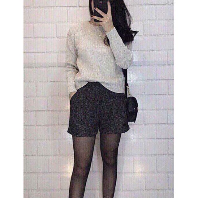 Quần short vải dạ ( lót 2 lớp)