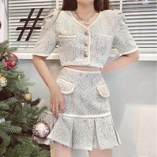 SET ÁO BỐ VIỀN + CHÂN VÁY