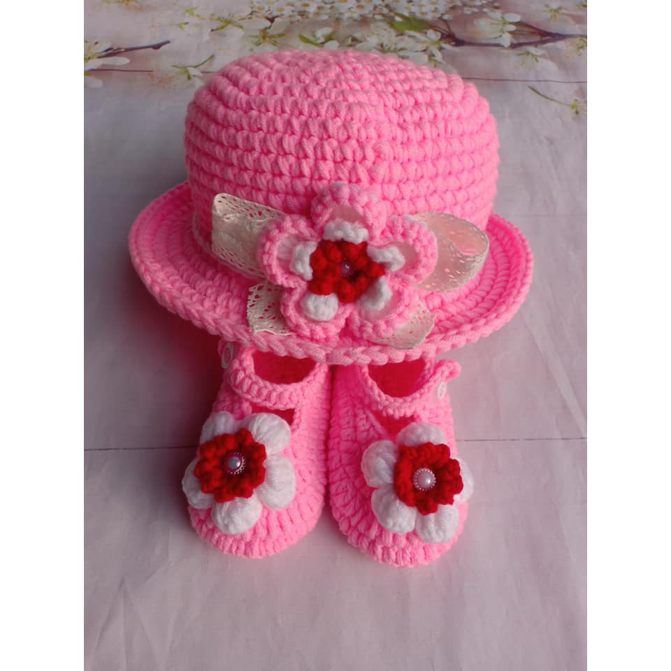 SET ĐỒ LEN MẶC ẤM CHO BÉ GÁI 0-16 THÁNG