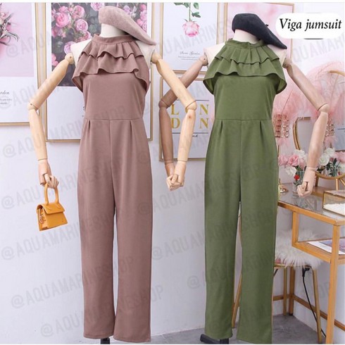 Bộ Áo Liền Quần Màu Trơn / Jumpsuit Viga