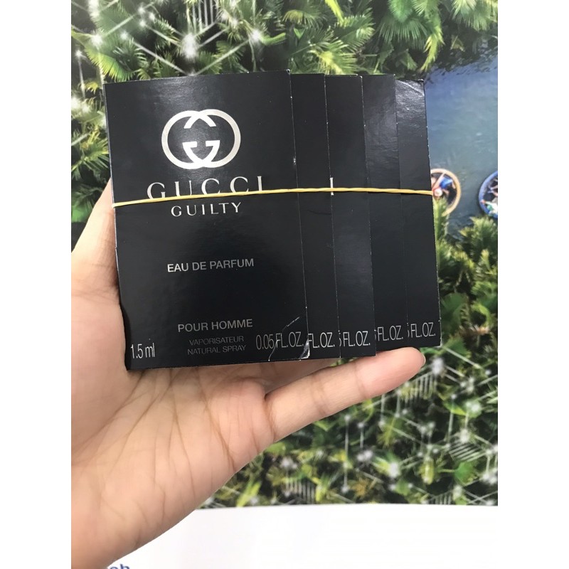 (auth)mẫu thử nước hoa gucci guilty pour homme edp 1.5ml