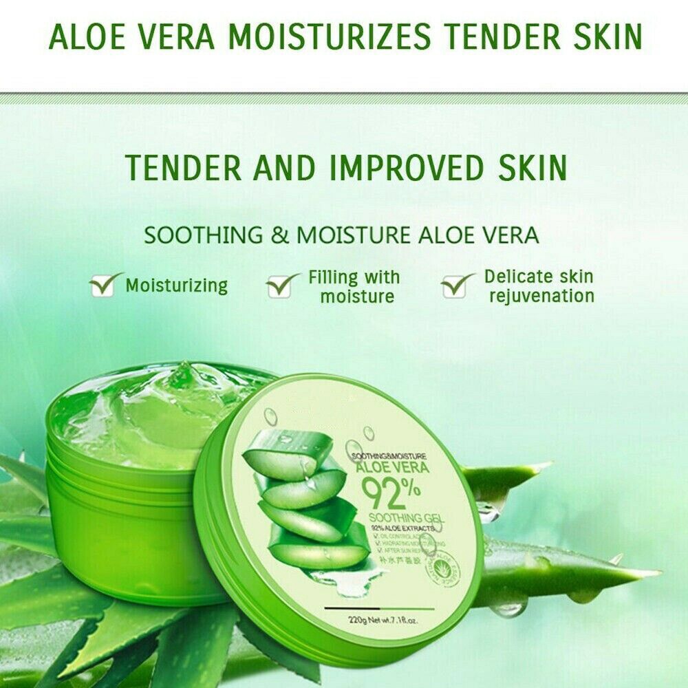 Gel nha đam tự nhiên 92% dưỡng ẩm chăm sóc da 220g